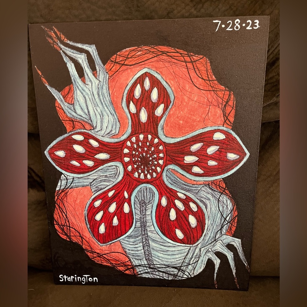 🆕DEMIGORGON (from Stranger Things) BY STARINGTON. All freehand drawn. 11…